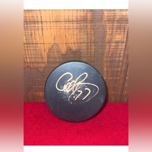 Rare Signed Cliff Ronning Inglasco NHL Hockey Puck Collectible